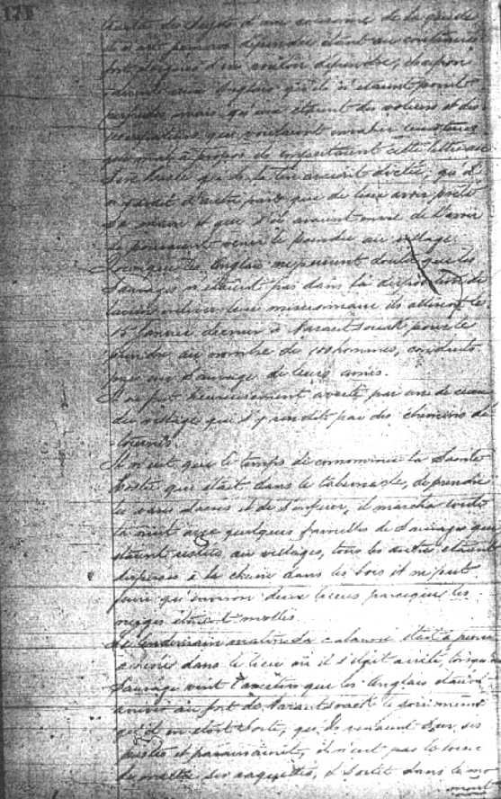 Cette transcription de recherche de BAC est la version française du document français de 17 octobre 1722 traduit en anglais qui a été utilisé par Emma Lewis Coleman en 1925 pour son livre. Le prénom  du jeune Petitpas n'a pas été mentionné. Elle pensait que Isidore Petitpas, le jeune homme dans le document de 17 octobre 1722  était Barthélemy Petitpas.