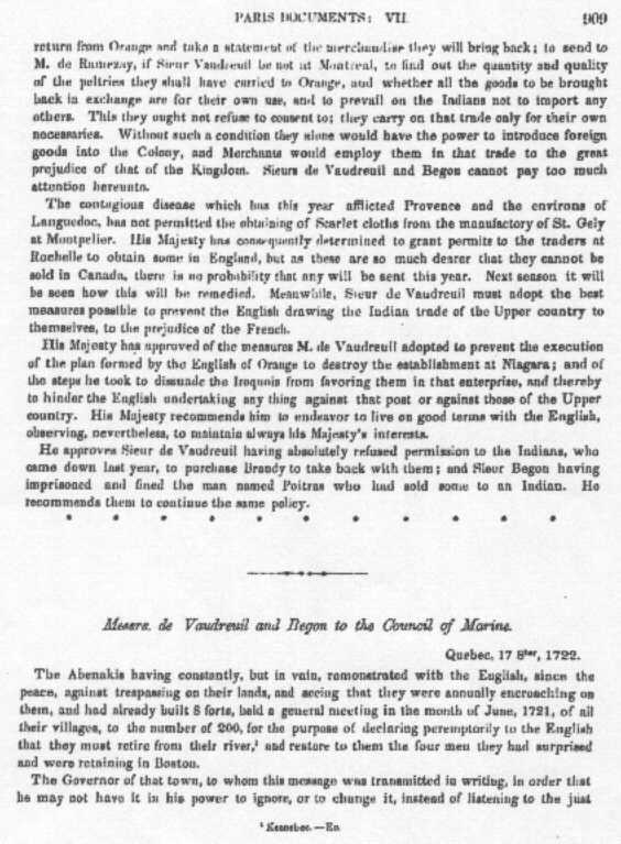 Ce document en 1722 de cette recherche, traduit du français a été utilisé par Emma Lewis Coleman en 1925 pour son livre. Le prénom de le jeune Petitpas n'a pas été mentionné. Elle pensait que Isidore Petitpas, le jeune homme était Barthélemy Petitpas.