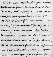 Un lien hypertexte extrait d'un document en ligne au BAC relatives à un nommé Claude Petitpas II et son fils aîné Barthélemy Petitpas