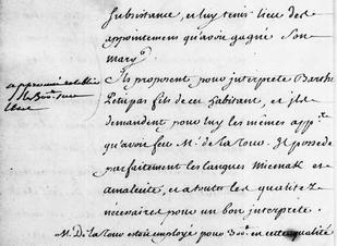 Un lien hypertexte extrait d'un document en ligne au BAC relatives à un nommé Claude Petitpas II et son fils aîné Barthélemy Petitpas